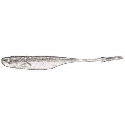 Strike King Spotlight Split Minnow Fishing Lure, Soft Plastic Jerkbait, 8-Pack - color: Carolina Chrome, size: 4"