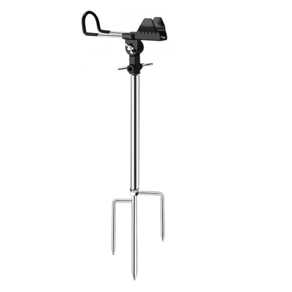 Fishing Rod Holder for Ground, Easy to Install, 360 Degree Adjustable Fishing Pole Stand Equipment for Beach, Bank, Gifts for Men