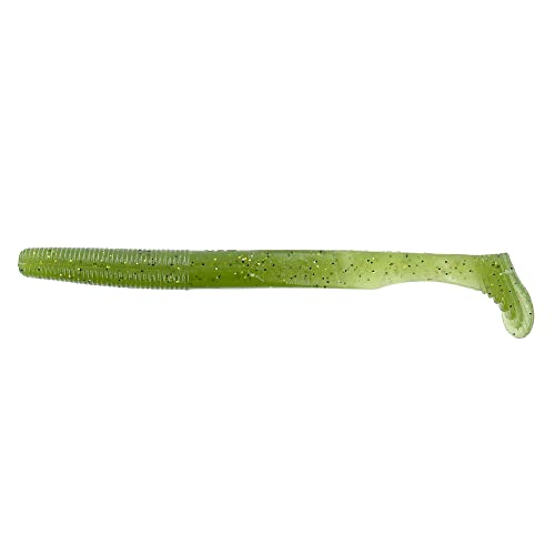 Yamamoto 5.5" Swimming Senko Soft Worm Paddle Tail Fishing Swim Bait Lures - 7 Pack - color: Baby Bass, size: 5-Inch