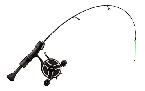 13 Fishing - The Snitch Pro/Freefall Ghost - Inline Ice Fishing Combos - Flex-Core Quick Action Tip - size: 23" w/ Flex-Core Quick Action Tip, style: Left Hand Retrieve