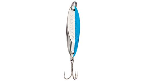 Acme Kastmaster Fishing Lure Hammered Gold 1 Oz - color: Chrome/Neon Blue, size: 1/2 oz.