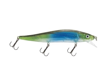 Luck E Strike STX Jerkbait, 4.5 Inch Suspending Hydrodynamic Fishing Lure, Made in The USA - color: Emerald Shinner