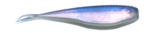 Phat Pak Baits - Micro Drunkin Shad Tiny Fluke Style LiveScope FFS Soft Jerkbait 2.5" 30ct Soft Plastic BFS Bass Fishing Lure - color: Pro Blue Red Pearl