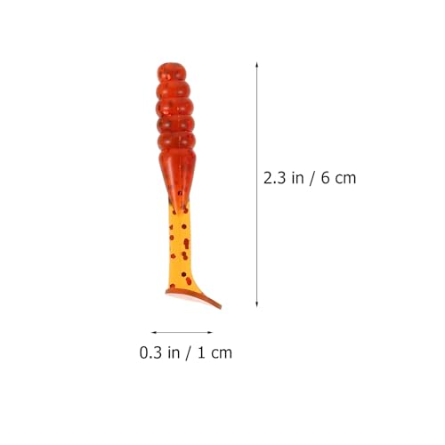 Alipis 30pcs Soft Paddle Tail Fishing Lures Artificial Plastic Baits Supple Swimbaits for Freshwater Bass Trout Fishing Tackle Kit