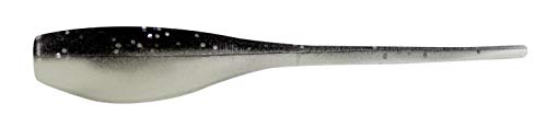 Bobby Garland Mo' Glo 2-Inch Baby Shad Glow-in-The-Dark Soft Plastic Fishing Lure, 18 per Pack - color: The Shadow, size: 2"