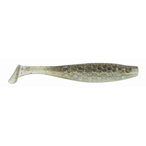 NetBait HexTek Blip Minnow | Soft Plastic Swimbait | Precision Finesse Paddle-Tail for Bass | Electric Shad, 3-Inch