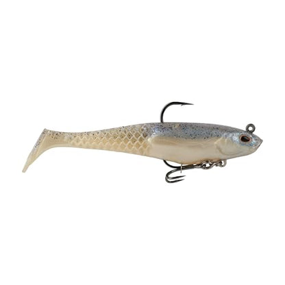 Berkley PowerBait Saltwater Pre-Rigged Cullshad Fishing Soft Bait - color: Chrome Flash, size: 4 in (0.5 oz)