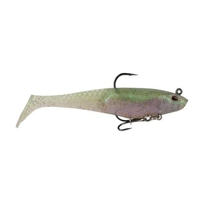 Berkley PowerBait Saltwater Pre-Rigged Cullshad Fishing Soft Bait - color: Mermaid, size: 4 in (0.5 oz)
