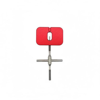 Steel Fishing Reel Maintenance Tool - Multi-Function Wrench for Pin Removal, Handle Nut Tightening & Spool Cap Pulling