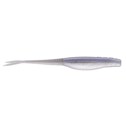 Strike King Mach Skooler Fishing Lure, Soft Plastic Jerkbait, Heavily Salted, Sleek Design, Erratic Action - color: Albino Shad, size: 5"