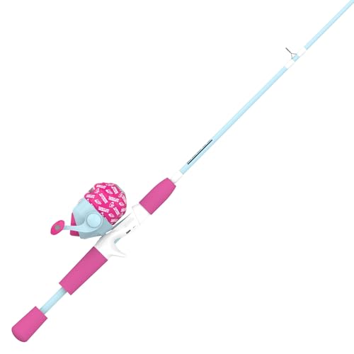 Zebco Youth Kids Spincast Reel & Fishing Rod Combo, 5-Foot, 2-Piece Rod
