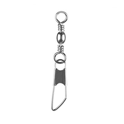 30pcs Rolling Resistance Swivel Fishing Hook Line Connector Fishing Rolling swivels Fishing Swivel Connector connectix Fishing Rolling Connector Stainless Steel to Rotate Ring - size: 10#