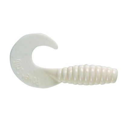 Berkley PowerBait Power Grubs Fishing Soft Bait - color: White, size: 2" (20 Count)