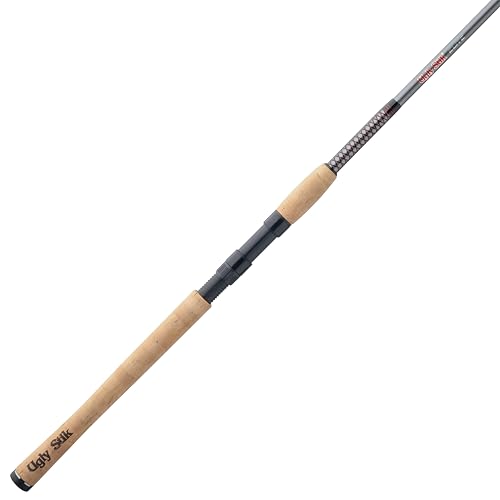 Ugly Stik Elite Salmon/Steelhead Spinning Fishing Rod - size: 9' - Medium Heavy - 2pc, style: New Model