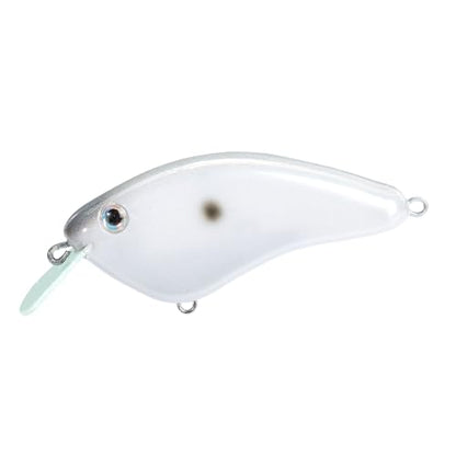 Strike King Hardliner Fishing Lure, Flat Sided Crankbait, Circuit Board Lip, Extra Tight Wobble, Size 4 Treble Hooks - color: Slick