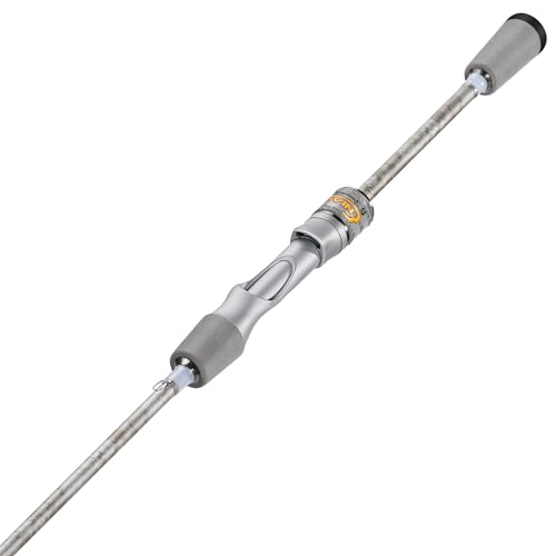 Sougayilang Fishing Pole, IM6 Graphite Spinning Rod & Casting Rod - Two Pieces, SuperPolymer Handle Fishing Rod for Bass Fishing