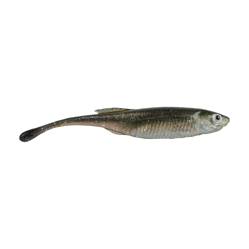 Berkley PowerBait Drip Minnow Fishing Soft Bait - color: HD Spottail Shiner, size: 4"