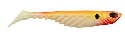 Berkley PowerBait Ripple Shad Fishing Soft Bait - color: Orange Pearl, size: 3 1/2" (7 Count)