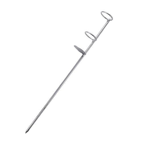 Generic 30/40/50cm Portable Fishing Rod Holder Support Stainless Steel Stand Fishing Pole Holders Ground Spike Rod Rest Stand for Ground, Beach(40cm), AM17CD0CFNOUS