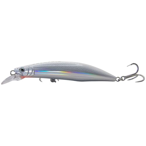 C-Strike Prime Action Jerkbait CS20 110mm and CS30 125mm - Suspending/Slow Sink Minnow Jerkbait Fishing Lure Fishing Lure - color: Pearl, size: 30g
