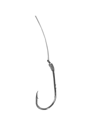 Angler's Grotto Snelled Offset Baitholder Hook | 10 Count Per Pack | Freshwater Saltwater Fishing Hooks | High Carbon Steel Extra Strength | Size #6#4#2#1#1/0 - size: Size 1, 10 Count