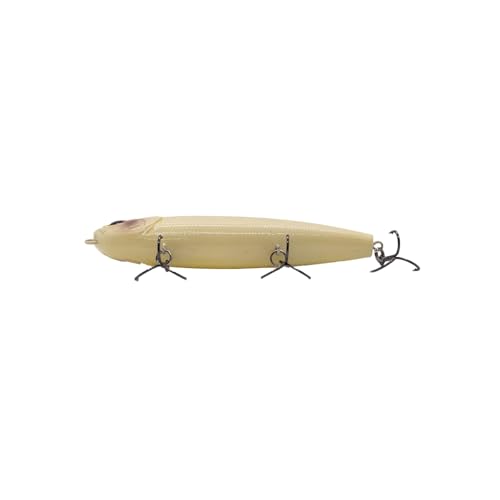 Duckett Fishing Super Sound 110 Topwater, High-Impact Walking Lure for Attracting Aggressive Bass Strikes - color: Bone, size: 110 mm