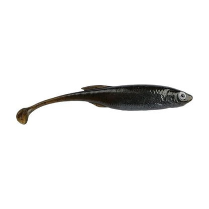 Berkley PowerBait Drip Swimmer Fishing Soft Bait - color: Green Pumpkin Shad, size: 4"