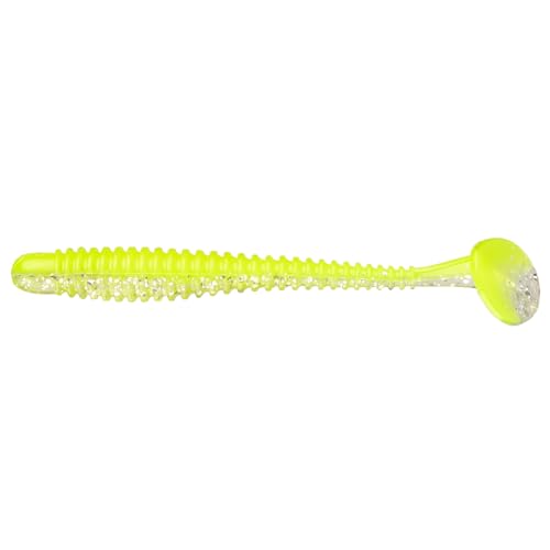 Strike King Rage Slim Swimmer Fishing Lure, Soft Plastic Swimbait, 4-Inches, 8-Pack - color: Silver Belly