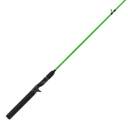 Hotcast Fiberglass Casting Rod, 6-Foot 6-Inch, 2-Piece, Medium Power, Green, Fishing Pole