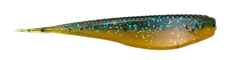 Phat Pak Baits - Micro Drunkin Shad Tiny Fluke Style LiveScope FFS Soft Jerkbait 2.5" 30ct Soft Plastic BFS Bass Fishing Lure - color: Pumpkinseed Gilly