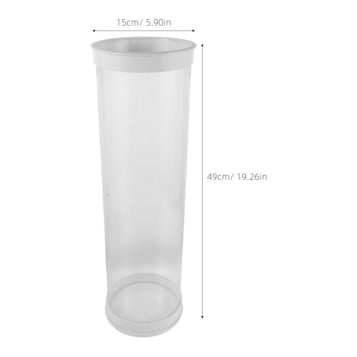Fishing Floats Holders: Transparent Portable Float Tubes for Shore Use - Outdoor Buoy Bucket for Fishing Tackle Organization 19.29"x5.91"x5.91"