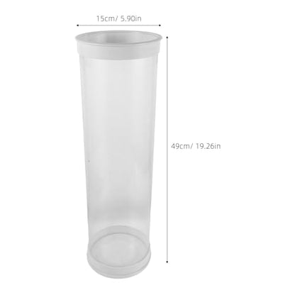 Fishing Floats Holders: Transparent Portable Float Tubes for Shore Use - Outdoor Buoy Bucket for Fishing Tackle Organization 19.29"x5.91"x5.91"