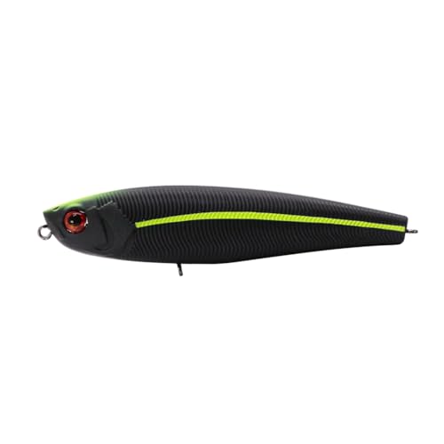 Duckett Fishing Super Sound 110 Topwater, High-Impact Walking Lure for Attracting Aggressive Bass Strikes - color: Black Chartreuse, size: 95 mm
