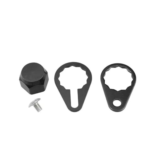 Baitcasting Fishing Reel Screw Nut Locking Cap Crank Handle Compatible with Abu Daiwa Okuma - color: Black, style: Right