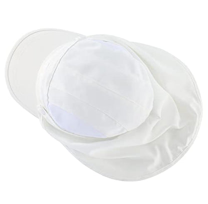 Connectyle Kids Sun Hat with Removable Neck Flap UPF 50+ Sun Protection Baseball Cap Summer Beach Sun Hats 3-6 Years - color: White