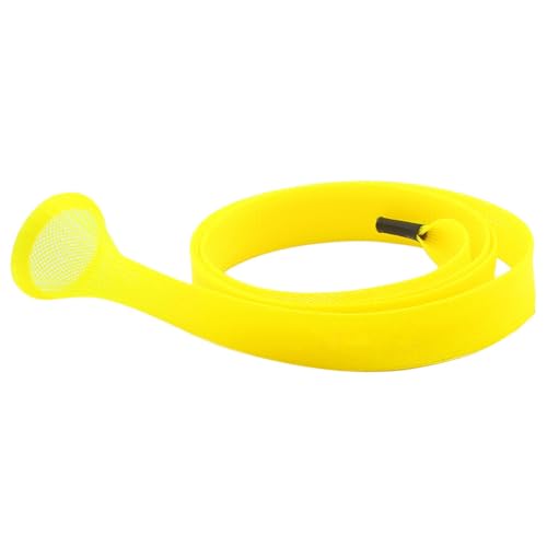 Mr. Z Pack of 4 Casting Fishing Rod Sleeves with 2 Rod Straps Fishing Rod Covers Pole Jacket Rod Socks - color: Yellow