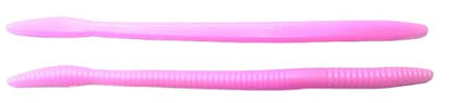 Phat Pak Baits - Slinky Worm Zoom Trick Worm Style Straight Tail Floating Worm Bass Fishing Lure 20ct 6.5" - color: Bubblegum
