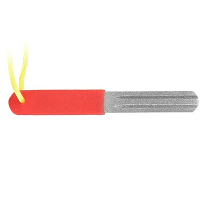Hook Sharpener Hook File Tool, Fishhook Sharpening Whetstone, 400/800 Grits, Double Sided, with Anti Lost Rope, for Fishing