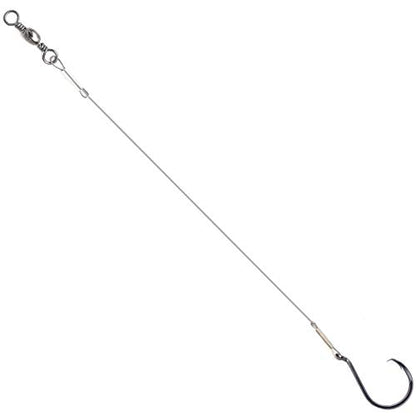 10pcs Extra Strong Offset Circle Hooks Saltwater,Fishing Hook Rig,Sport Fishing Hooks with Leader Black Nickel Coated High Carbon Steel Octopus Fishing Hooks
