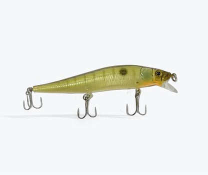 Luck E Strike STX Jerkbait, 4.5 Inch Suspending Hydrodynamic Fishing Lure, Made in The USA - color: Reel Perch