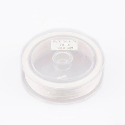 for Braided Fly Line Backing 50m Dacron Fishing Leader with Loop for Trout Bass Salmon Freshwater Saltwater Anglers Strong Low Stretch - size: A