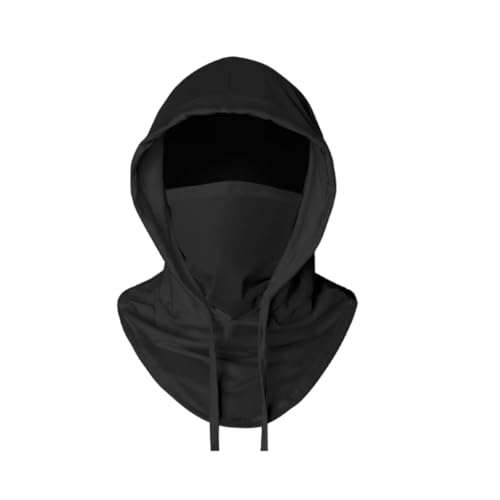 Cooling Balaclava Sun UV Protection Hood Breathable Full Head Mask Face Cover for Men Women Cycling Motorcycle Fishing - color: Black