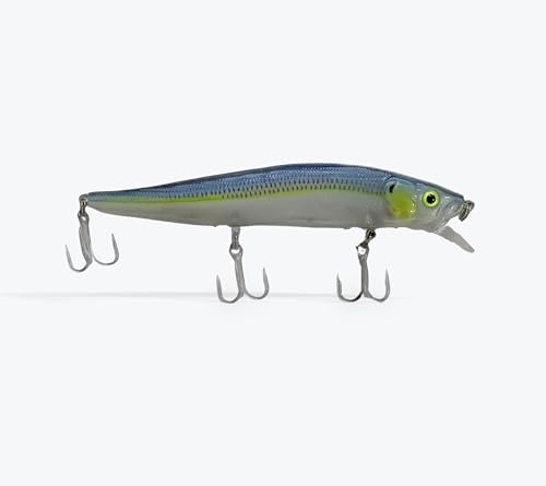 Luck E Strike STX Jerkbait, 4.5 Inch Suspending Hydrodynamic Fishing Lure, Made in The USA - color: Pro Blue