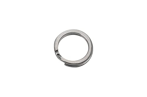 GREATFISHING 200PCS High Strength Heavy Stainless Steel Split Ring Lure Connector Swivels Snap with Fishing Pliers 30lb to 120lb Test - color: 200pc 5-9mm Ring