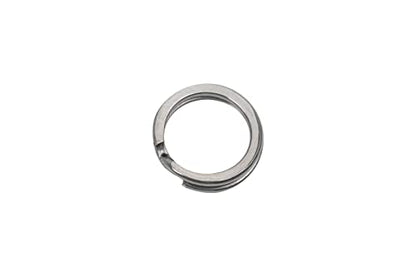GREATFISHING 200PCS High Strength Heavy Stainless Steel Split Ring Lure Connector Swivels Snap with Fishing Pliers 30lb to 120lb Test - color: 200pc 5-9mm Ring