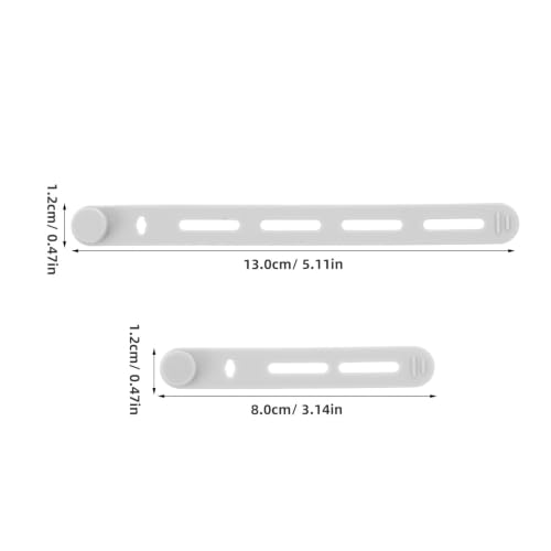 40pcs Silicone Fishing Rod Bands Reusable Soft Silicone Cable Ties with Smooth Finish, Lightweight Stretch Straps for Rods and Fishing Poles, for Travel and Tackle Boxes, 3.2 Inch