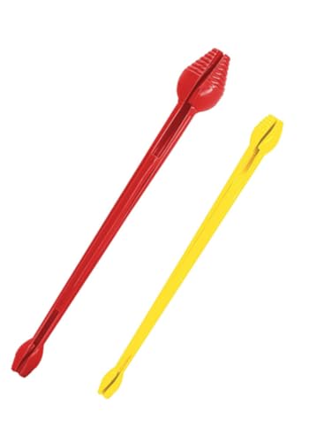 Toasis Plastic Fishing Hook Disgorger 2pcs Fish Hook Remover Tools - color: Red & Yellow