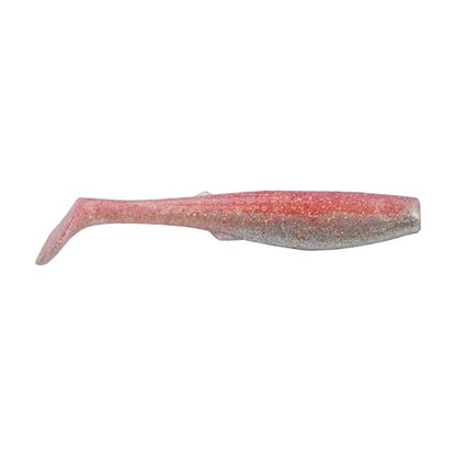 Berkley Gulp! Saltwater Paddleshad Fishing Soft Bait - color: Flamingo Chrome, size: 4"