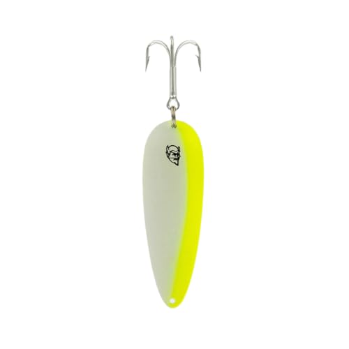 Dardevle Nickel Back 1 oz Fishing Spoons - color: Glow Yellow