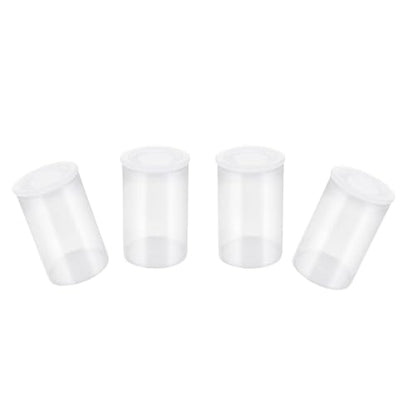 12PCS 33mm Transparent Plastic Bottle Bait Box Storage Container for Storing Supplements and Mixed Paints